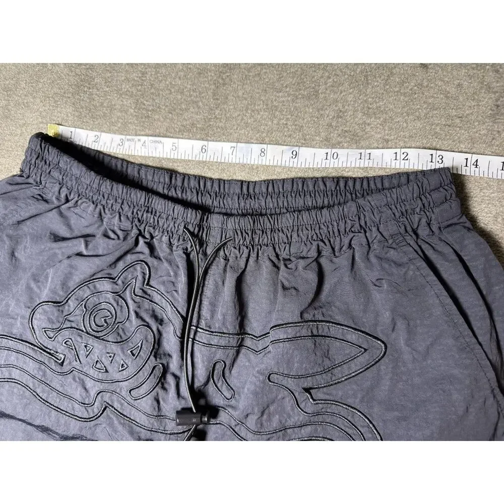 ICECREAM Black Pine Hiker Nylon Cargo Shorts M Running Dog